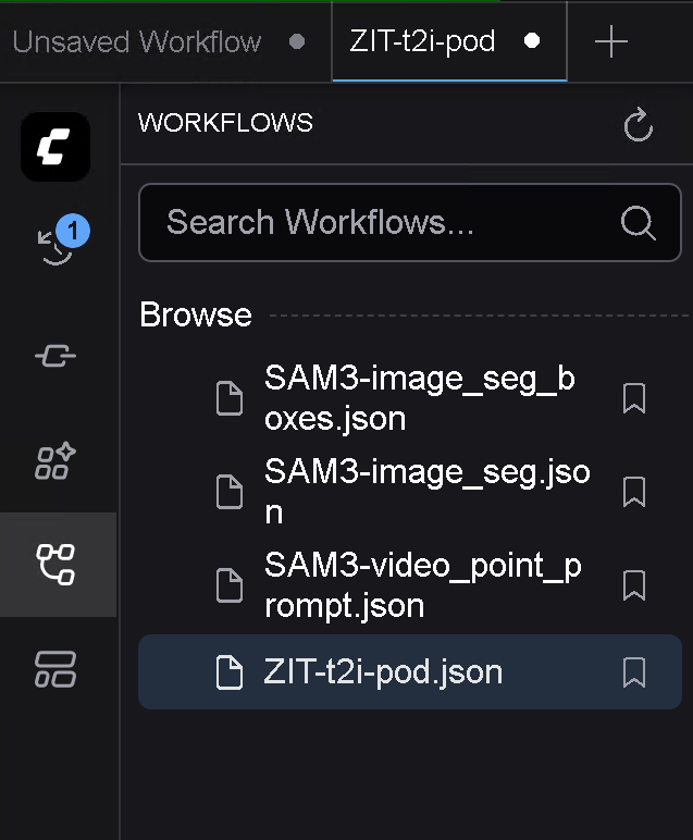 Select Workflow template